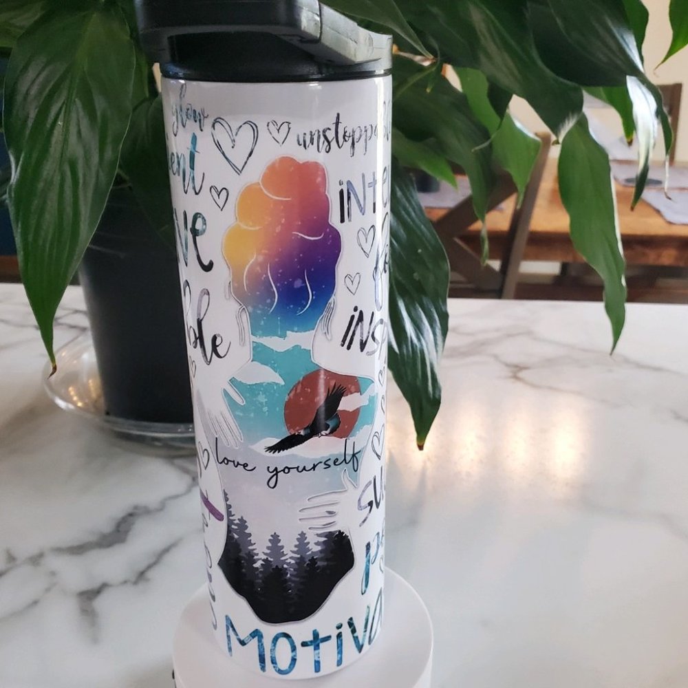 Love Yourself Motivational 30oz Tumbler with duo lids 🎉sale